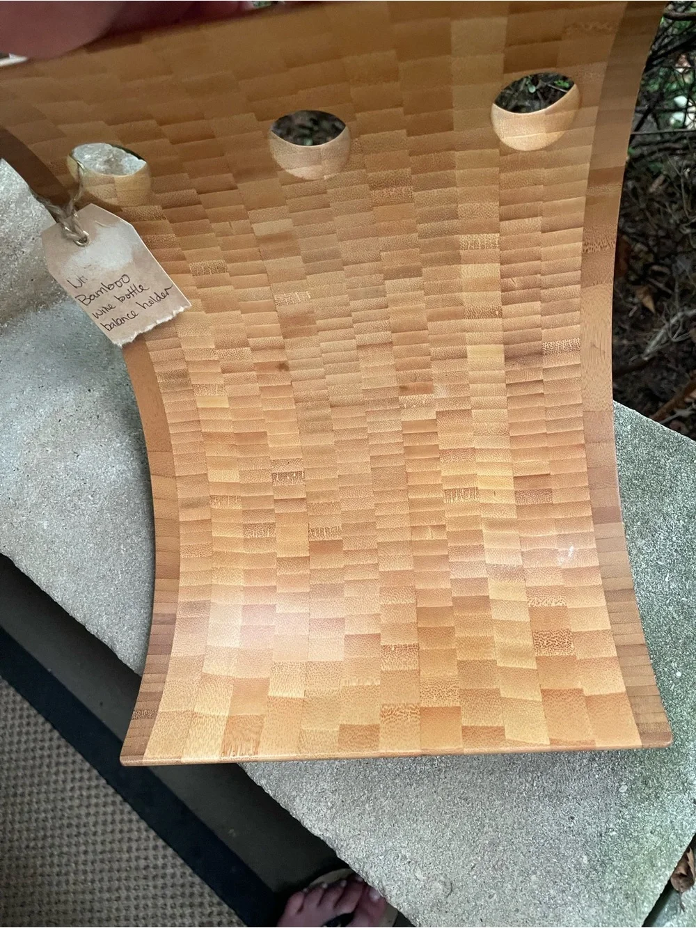 Bamboo Wine Bottle Holder - Natural Bamboo